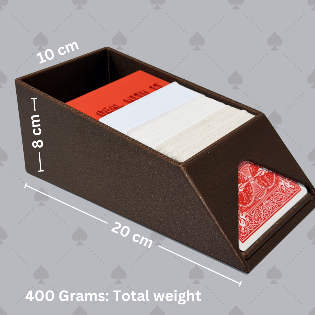 Blackjack Dealer Shoe – Casino Card Dealing Shoe with Custom Name Option