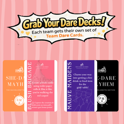 She Dare Mayhem | Bachelorette Trip Party Game for Bride Tribe