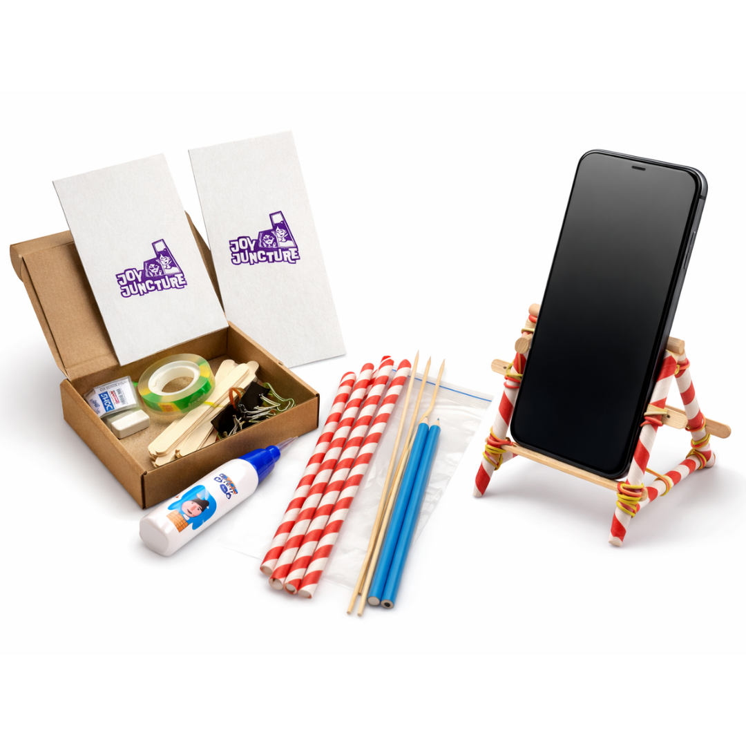 Jugaad Builders | 15-Minute Phone Stand Challenge Game | Team Building Kit for Office, HR Activities &amp; Group Engagement