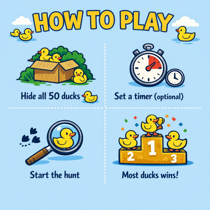 The Duck Hunt – Mini Duck Treasure Hunt Game for Kids & Adults