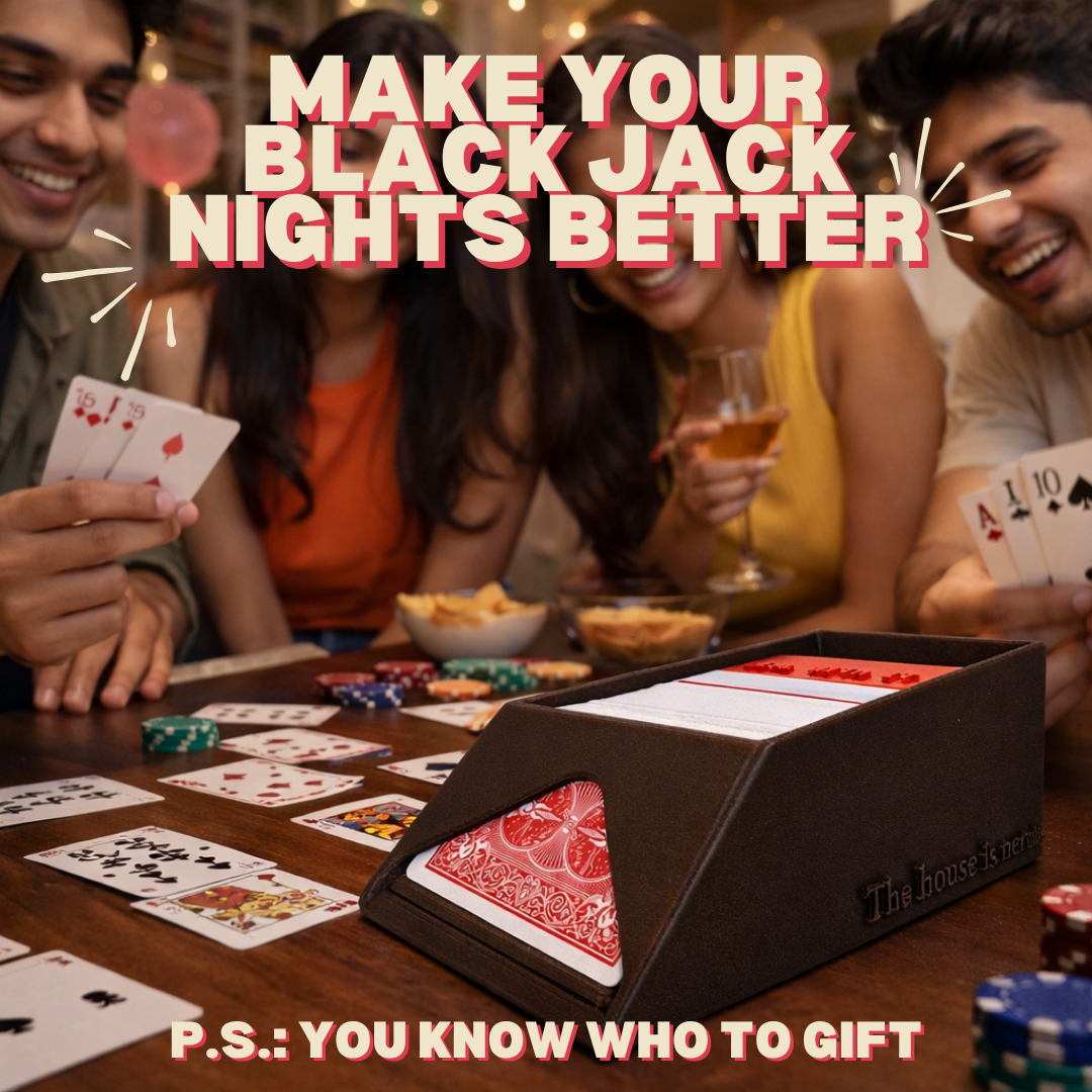 Blackjack Dealer Shoe – Casino Card Dealing Shoe with Custom Name Option