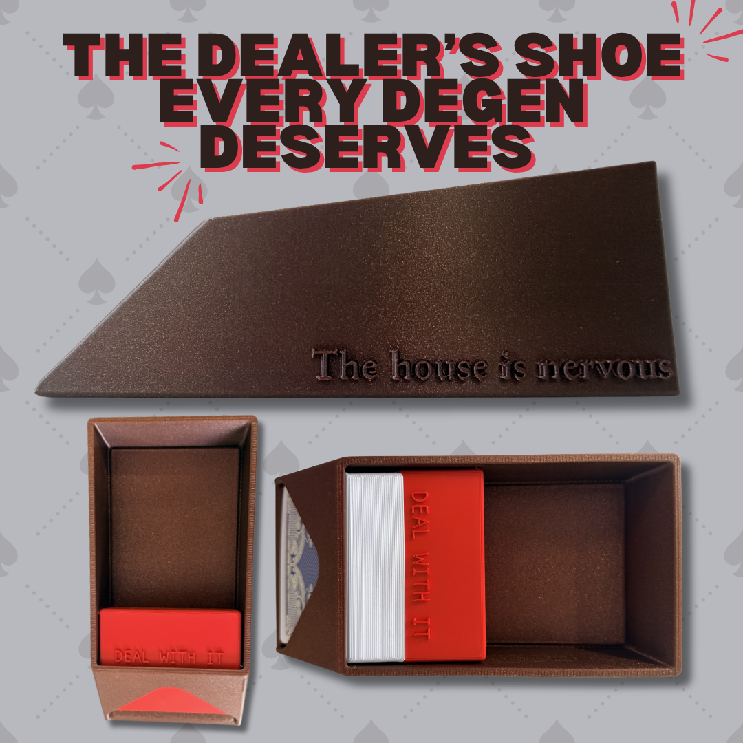 Blackjack Dealer Shoe – Casino Card Dealing Shoe with Custom Name Option