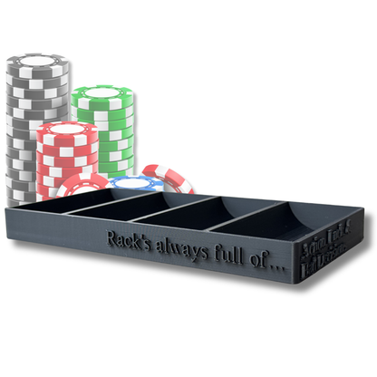 Poker Chip Tray – Casino Style Chip Rack for Poker Tables & Game Nights