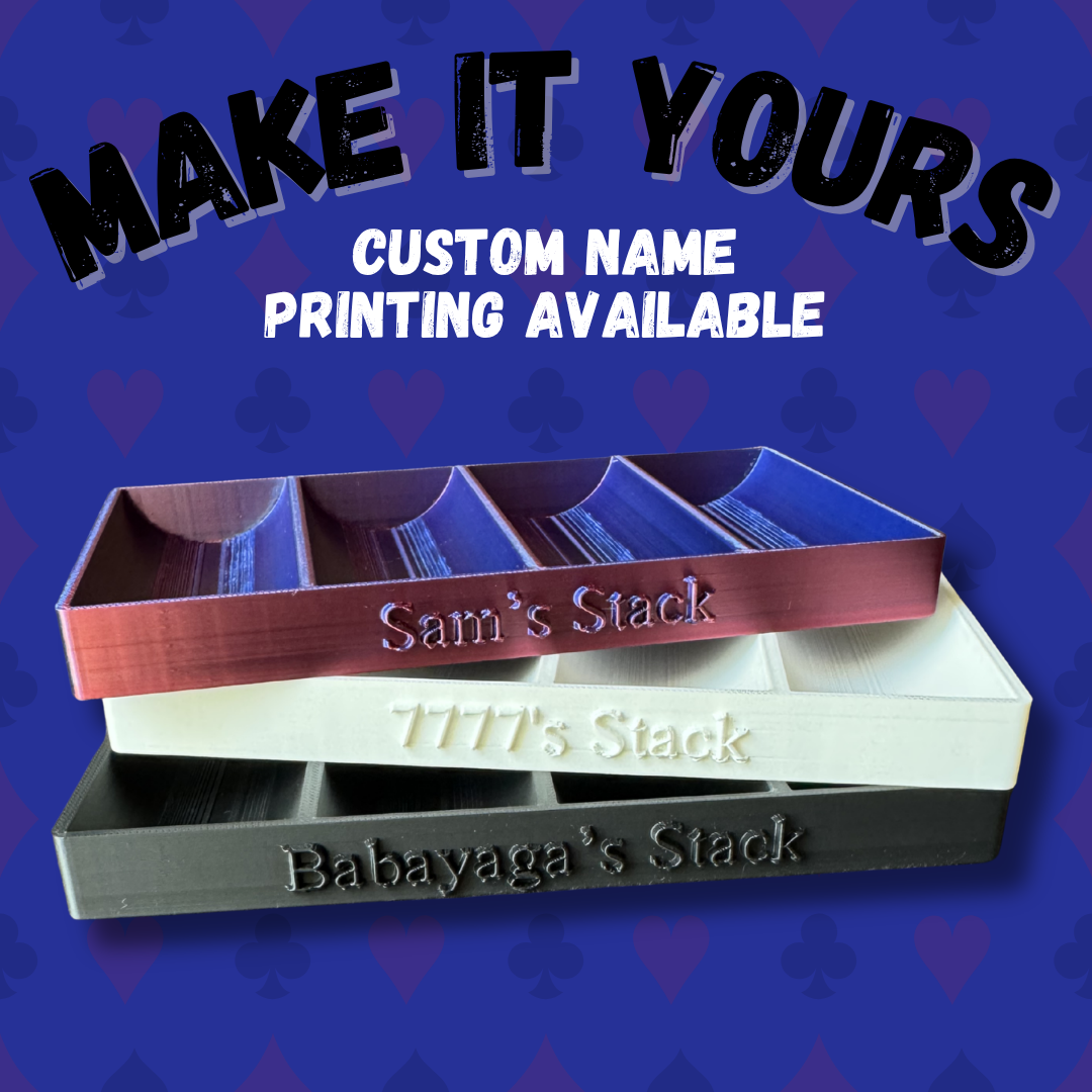Poker Chip Tray – Casino Style Chip Rack for Poker Tables & Game Nights