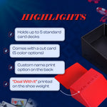 Blackjack Dealer Shoe – Casino Card Dealing Shoe with Custom Name Option