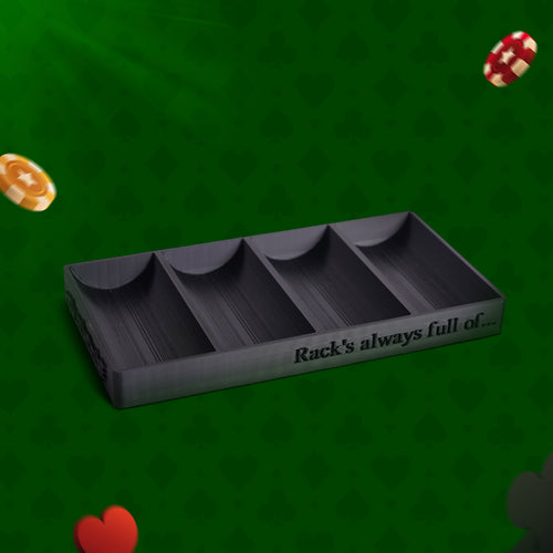 Poker Chip Tray – Casino Style Chip Rack for Poker Tables & Game Nights
